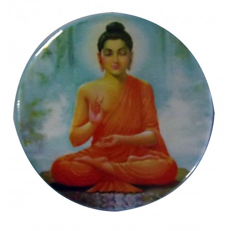 Badge Buddha Divinity Image Original India Zen Buddhism Meditation