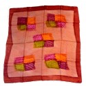 Sciarpa quadrata in pura seta Batik Fine Chic Fashion Authentic Chic