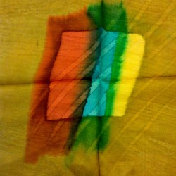 Sciarpa quadrata in pura seta Batik Fine Chic Fashion Authentic Chic