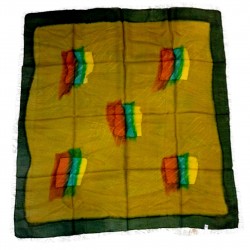 Sciarpa quadrata in pura seta Batik Fine Chic Fashion Authentic Chic