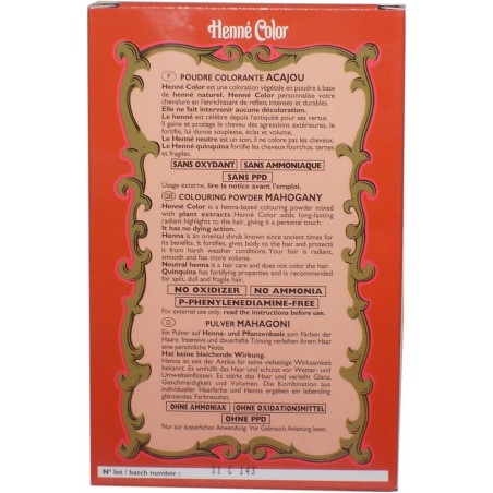 Henna Powder Mahogany Dye Coloring Natural Hair