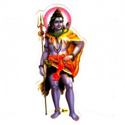 Autocollant Shiva Divinité Inde Indienne Pouvoir Force Destruction.