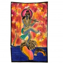 Tenture Batik Berger Krishna India Indian Hinduism Image 