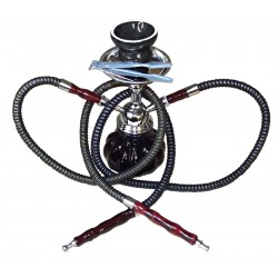 Chicha Narguilet Noire Glass Smoking Pipe with Narguile Water