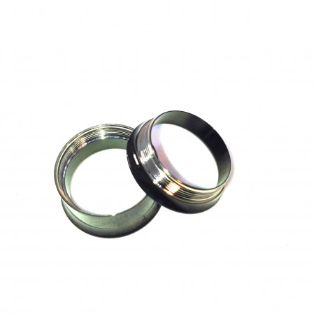 Spine piercing plug in acciaio chirurgico in acciaio nero