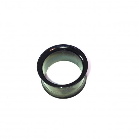 Spine piercing plug in acciaio chirurgico in acciaio nero