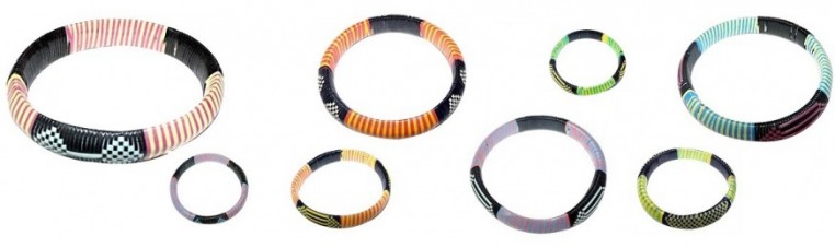 Tibi bracelet, from Burkina Faso, very colorful.