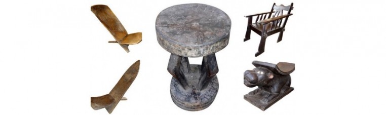 African wooden seats of all origins.