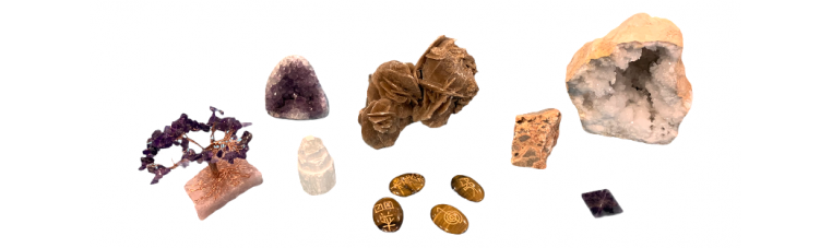 Natural or worked stones and minerals from all over the world